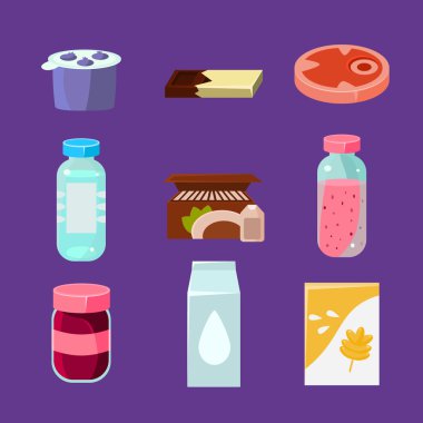 Ortak ve düz stilde günlük ürünler