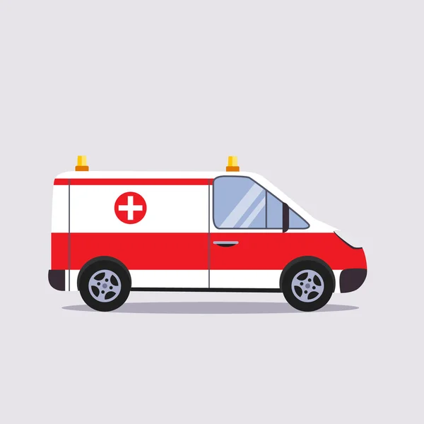 Verzekering en Ambulance Vector Illustartion — Stockvector