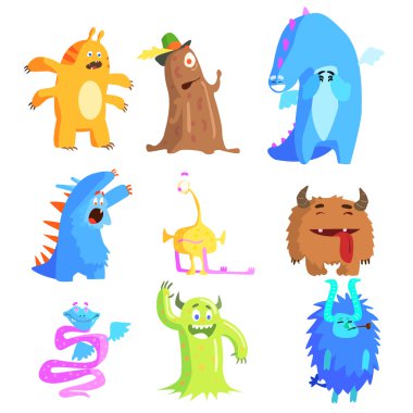 Sevimli canavarlar ve uzaylılar set