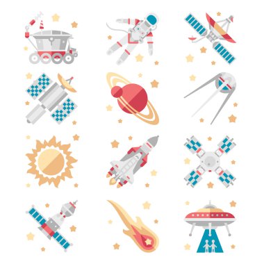 Space Icons Vector Set clipart