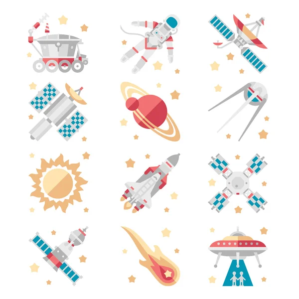 Space Icons Vector Set — Stock Vector