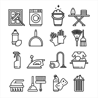 Household Appliances and Tools Icons