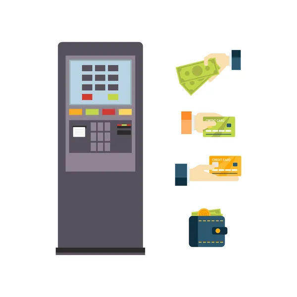 ATM φορέα εικονογράφηση που — Διανυσματικό Αρχείο