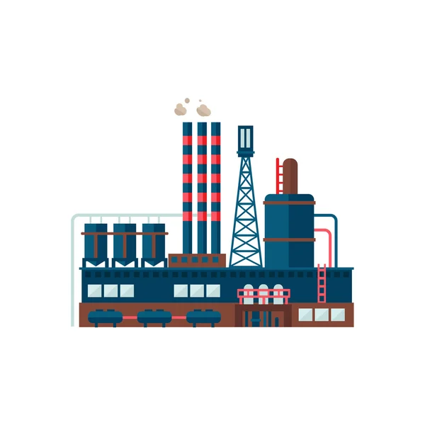 Βιομηχανικό κτίριο εργοστασίων — Διανυσματικό Αρχείο