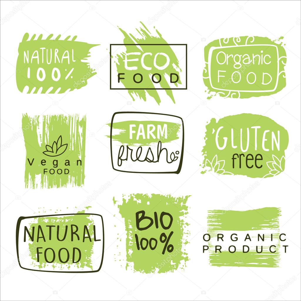 Bio Food Green Lables Set