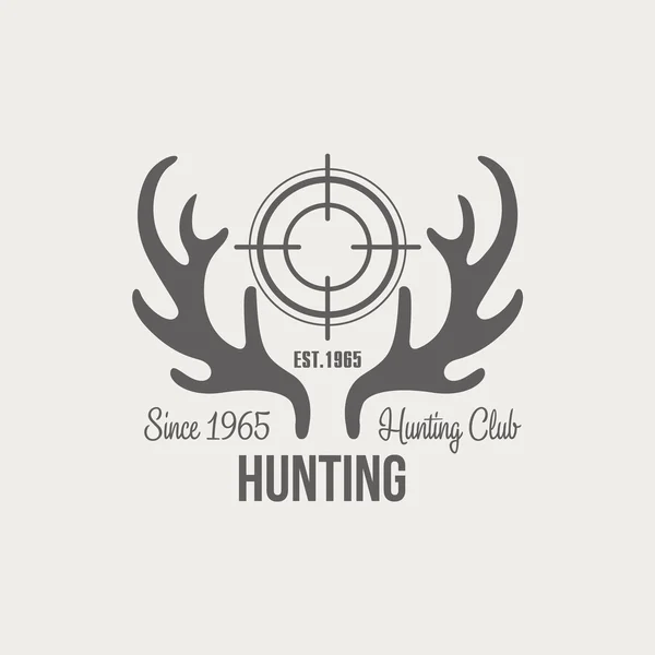 Emblème vintage de chasse — Image vectorielle