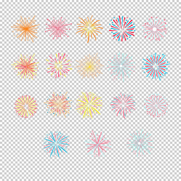 Праздничный золотой фейерверк
