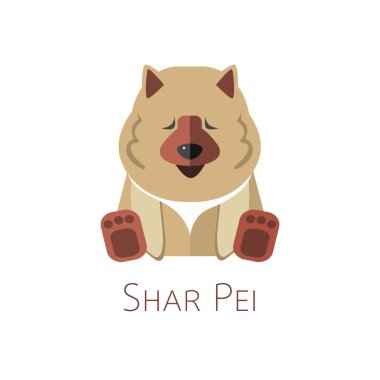 Shar Pei. Komik çizgi film karakteri