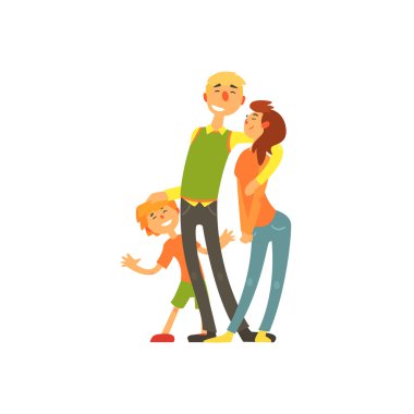 sevgi dolu mutlu genç aile