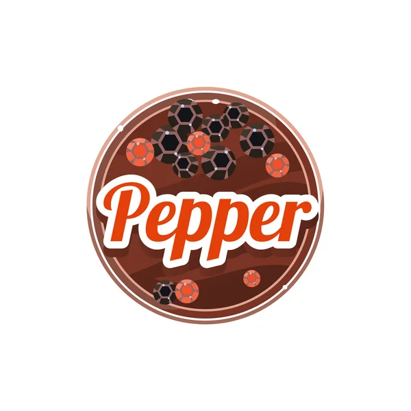 Pepper Spice. Ilustração vetorial . — Vetor de Stock