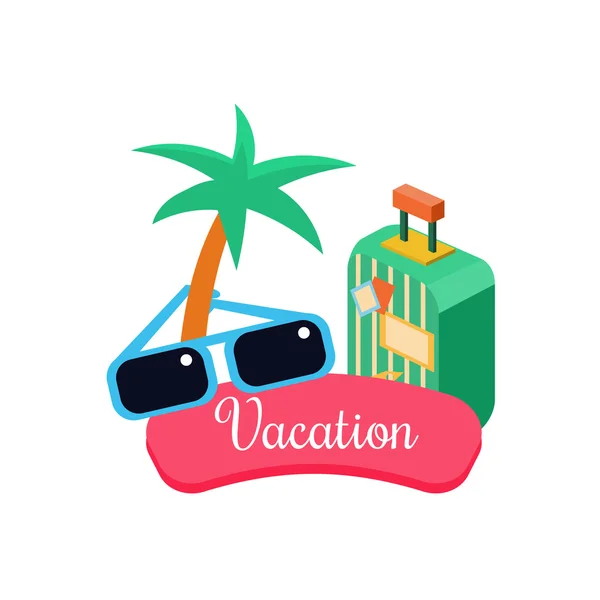 Vacaciones exóticas. Ilustración vectorial — Archivo Imágenes Vectoriales