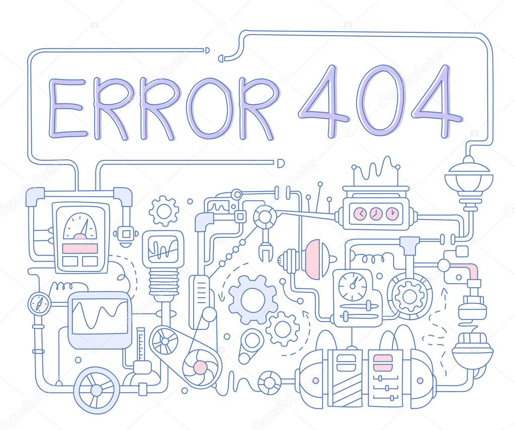 Error Infographics. Vector Illustration