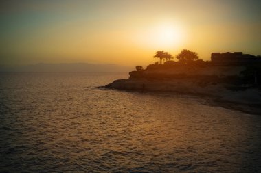 Tenerife adasında güzel gün batımı