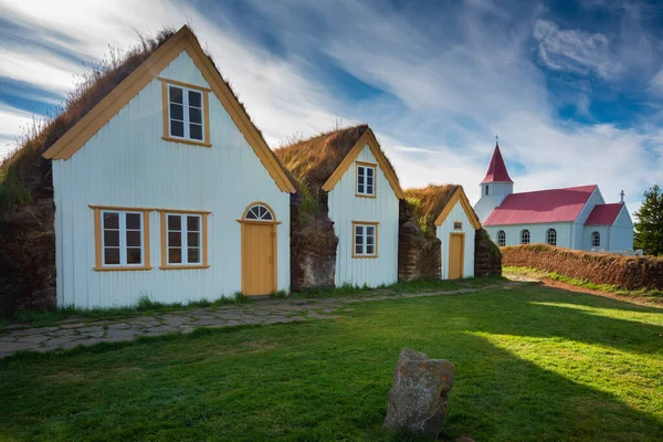 Isländische Historische Turmfarm Glaumbaer Nordisland — Stockfoto