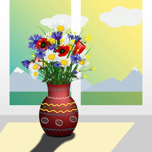 Illustration of a bouquet of flowers Royalty Free Stock Vectors