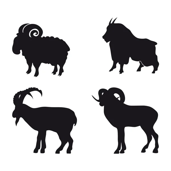 Illustration of sheep and goat Royalty Free Stock Illustrations