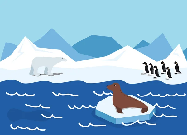Illustration of the Arctic Royalty Free Stock Illustrations