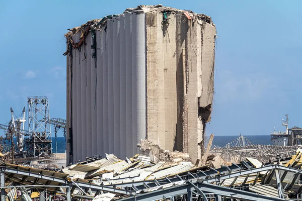 Photo of Beirut Port where a massive explosion blasted on August 4, 2020