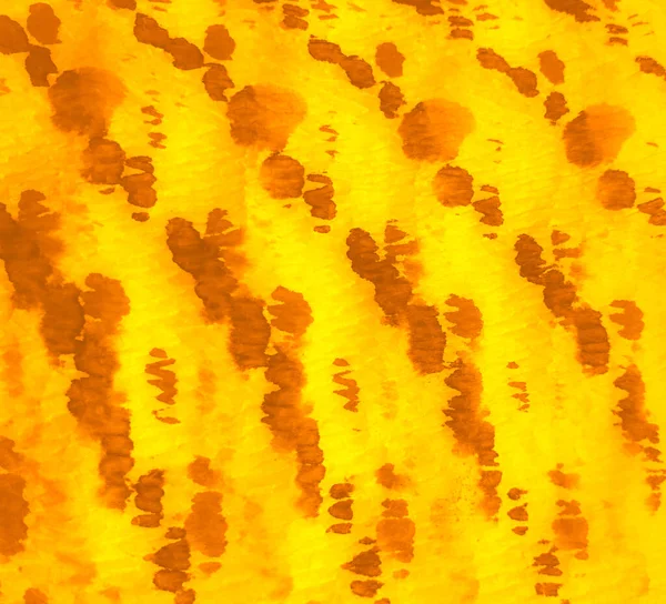 Akvarelltryck Släng Banner Aquarelle Textur Gult Mönsterband Färg Orange Handgjord — Stockfoto