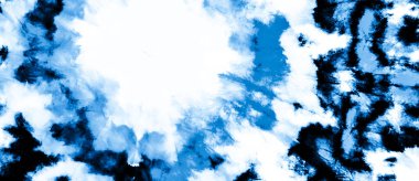 Suluboya Baskı. Koyu mavi kravat boyası. Aquarelle dokusu. Dişlerimi fırçaladım. Beyaz Fırçalı Sancak. Kravat boyası. Mavi İndigo Kirli Sanat Arkaplanı. Kirli Sanat Ressamlığı. Islak Resim Yazdırma.