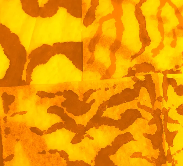 Orange Djur Bakgrund Smutsig Konstmålning Aquarelle Textur Snake Animal Tie — Stockfoto