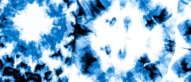 Banner 'ı fırçaladım. Kravat boyası baskısı. Derin Mavi Kirli Sanat Arkaplanı. Sanatsal Kirli Sanat. Suluboya Baskı. Islak Sanat Yazıcısı. Beyaz kravat boyası. Aquarelle dokusu. Banner 'a su sıçrat. Parlak 