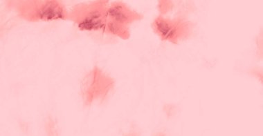 Banner 'ı fırçaladım. Dye Batik 'i bağla. Gül Kova deseni. Açık pembe suluboya baskı. Banner 'a su sıçrat. Seksi Pembe Pastel Kirli Resim. Kirli Arkaplan. Islak Resim Yazdırma.