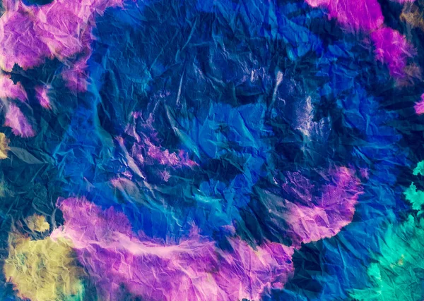 Watercolor Print Bright Tie Dye Grange Brushed Graffiti Tie Dye — Stock Photo, Image