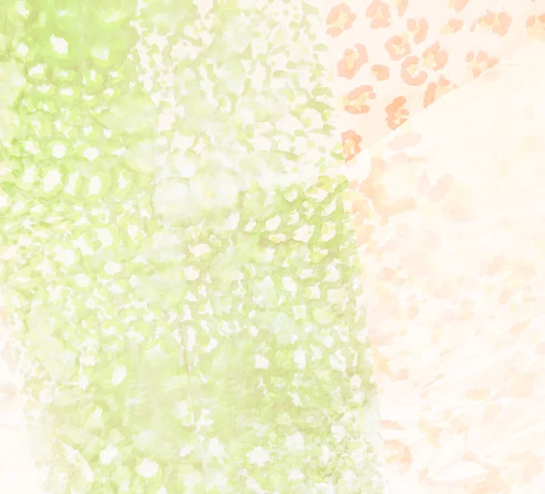 红色动物壁纸 肮脏的艺术绘画 水彩印刷 无缝图案 乳白色的非洲领带染料 美洲豹动物Tie Dye Patchwork 绿色水族纹理 打印皮肤白光 — 图库照片