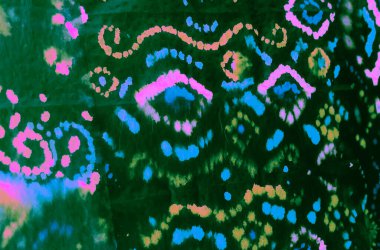 Aquarelle dokusu. Banner 'a su sıçrat. Parlak suluboya baskı. Gül rengi kravat boyalı batik. Kara Kirli Sanat Ressamlığı. Sanatsal Kirli Sanat. Islak Sanat Yazıcısı. Banner 'ı fırçaladım. Tye Die Print. Yeşil