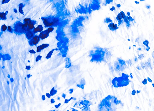 Wet Art Print Deep Blue Tie Dye Patchwork Indigo Artistic — Stockfoto