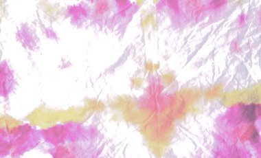 Dişlerimi fırçaladım. Boyalı tişört. Krem Kova deseni. Pembe el yapımı kravat boyası. Nacre Kirli Arkaplan. Kirli Sanat Ressamlığı. Suluboya Baskı. Islak Sanat Yazıcısı. Banner 'a su sıçrat. Mor