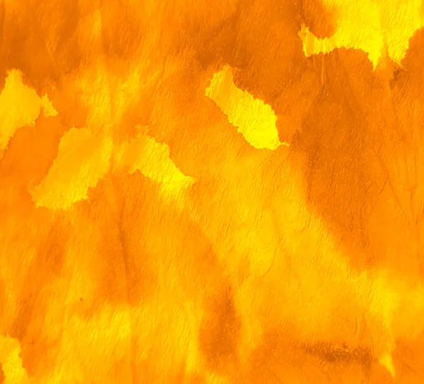 Aquarelldruck Abstraktes Platschen Wet Art Print Ocher Krawatte Dye Batik — Stockfoto