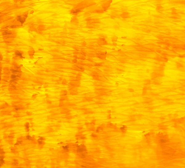 Brushed Banner Tie Dye Print Yellow Wet Art Print Orange — Stock Photo, Image