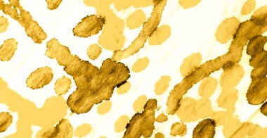 Banner 'ı fırçaladım. Boyalı kravat yaması. Altın Sıçrama Yazısı. Şeffaf duvar kağıdı. Sarı El Yapımı Kirli Sanat. Kirli Sanat Ressamlığı. Suluboya deseni. Aquarelle Yazdır. Kahverengi Eşsiz Tekstil.