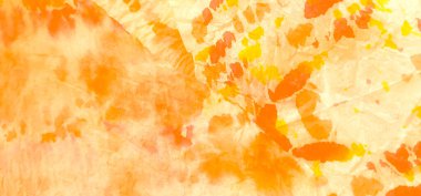 Otantik Fırça Sanatı. Kravat boyası. Hafif Kova dokusu. Turuncu kravat boyası Grunge. Suluboya deseni. Banner 'a su sıçrat. Sarı Sanatsal Kirli Sanat. El yapımı Dirty Art. Islak Resim Yazdırma.