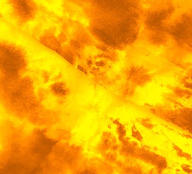 Portakallı Kirli Resim. Sanatsal Hayvan Baskısı. Aquarelle dokusu. Kusursuz desen. Zebra Yazdırma Turuncu Suluboya Yazdırma. Sarı kravat boyalı batik. Parmak izi Hayvan Derisi Boyalı Yama. Koyu