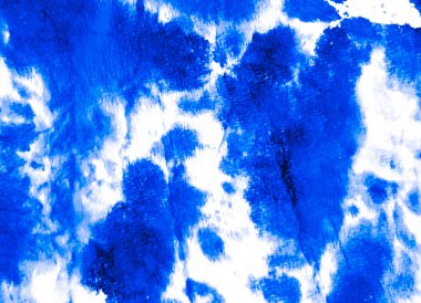 Banner 'ı fırçaladım. Kravat boyası. Beyaz Indigo Kirli Resim. Sanatsal Kirli Sanat. Hayvan baskısı. Suluboya Baskı. Zebra Tie Boya Yamalı. Aquarelle dokusu. Banner 'a su sıçrat. Mavi 