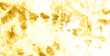 Soyut Sıçrama. Boyalı Gömlek. Sarı Parıltılı Lüks Arkaplan. Kirli Sanat Ressamlığı. Aquarelle Yazdır. Suluboya deseni. Otantik Fırça Sanatı. Suluboya doku. Kahverengi Kravatlı Yama.