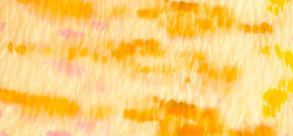 Splash Banner Tie Dye Shirt Ocher Watercolor Print Оранжевий Tie — стокове фото