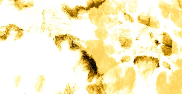 黄色肮脏的艺术曲调 手工制作的肮脏艺术品 Aquarelle打印 水彩画纹理 刷了涂鸦 飞溅打印 褐色领带 染料图案 正宗刷过的艺术品 领带印染 — 图库照片