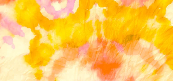 Патерн Водяним Кольором Splash Banner Watercolor Print Жовтий Tie Dye — стокове фото