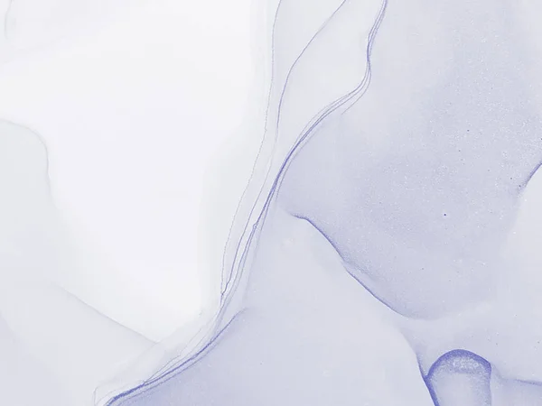 銀の抽象的なテクスチャ 現代美術 ぬれたアートプリント 水彩プリント 冷たいアルコール水墨画 水彩パターン 概要スプラッシュ スプラッシュバナー アルコールの質感 — ストック写真