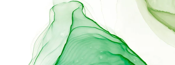 Imitação Água Verde Pintura Abstrata Impressão Aquarela Impressão Arte Molhada — Fotografia de Stock