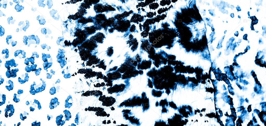 Blue Artistic Dirty Art. Dirty Art Background. Watercolor Print. Wet Art Print. Indigo Tie Dye Grange. Brushed Graffiti. Tie Dye Print. Deep Blue Aquarelle Texture. Splash Banner. White 