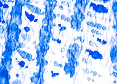 Suluboya Baskı. Banner 'ı fırçaladım. Mavi Beyaz Kirli Resim. Sanatsal Kirli Sanat. Aquarelle dokusu. Islak Sanat Yazıcısı. Parlak kravat boyası yaması. Dişlerimi fırçaladım. Kravat boyası. Çivit