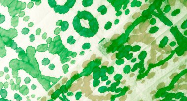 Suluboya deseni. Beyaz kravat boyalı batik. Suluboya Baskı. Banner 'a su sıçrat. Fırçalanmış Graffiti.Kravat boyası izi. Çiçekli Yeşil Kirli Sanat Ressamlığı. El yapımı Dirty Art. Islak Resim Yazdırma.