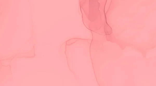 Розовое Современное Искусство Имитация Воды Акварель Мокрый Отпечаток Розовые Чернила — стоковое фото
