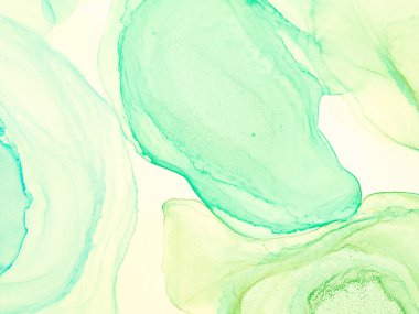 Koyu yeşil soyut resim. Soyut arkaplan. Suluboya doku. Suluboya deseni. Yeşil Alkol Mürekkebi Sanatı. Suluboya Baskı. Banner 'a su sıçrat. Soyut Sıçrama. Alkol Mürekkebi Yazdır. Turuncu