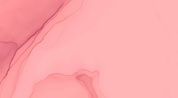 ピンクの抽象的なデザイン 抽象絵画 水彩パターン 水彩画 ローズアルコールインクアート アルコールインクシャツ ローズ水彩プリント スプラッシュバナー — ストック写真